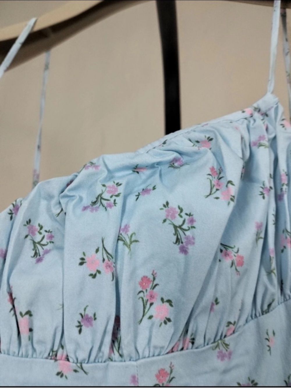 HOUSE OF CB 'Carina' Blue Floral Bustier Midi Dress/ Small US 4-6 $195 - Picture 8 of 9